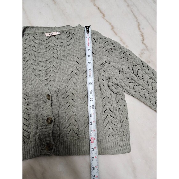 Mi Ami Women’s Wool Blend Light Grey Cardigan Button Closure Size S - Picture 5 of 10